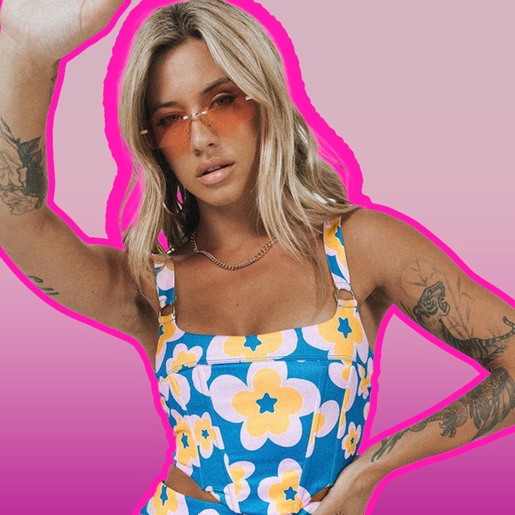 PRINCESS POLLY FLOWER CHILD NWT CORSET - Picture 2 of 2